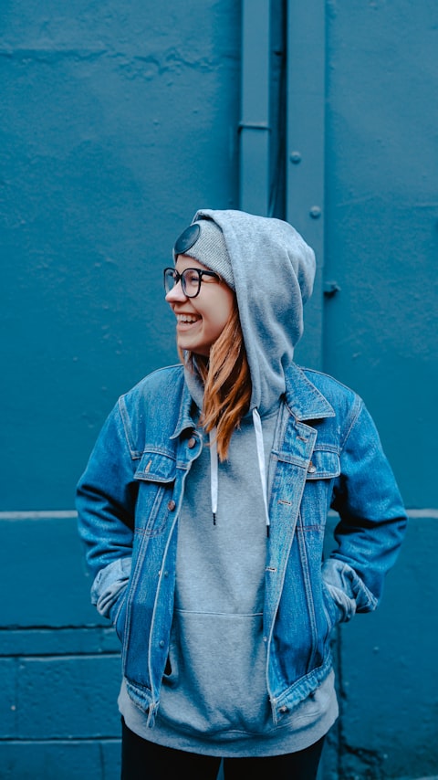 Street style fit check in denim